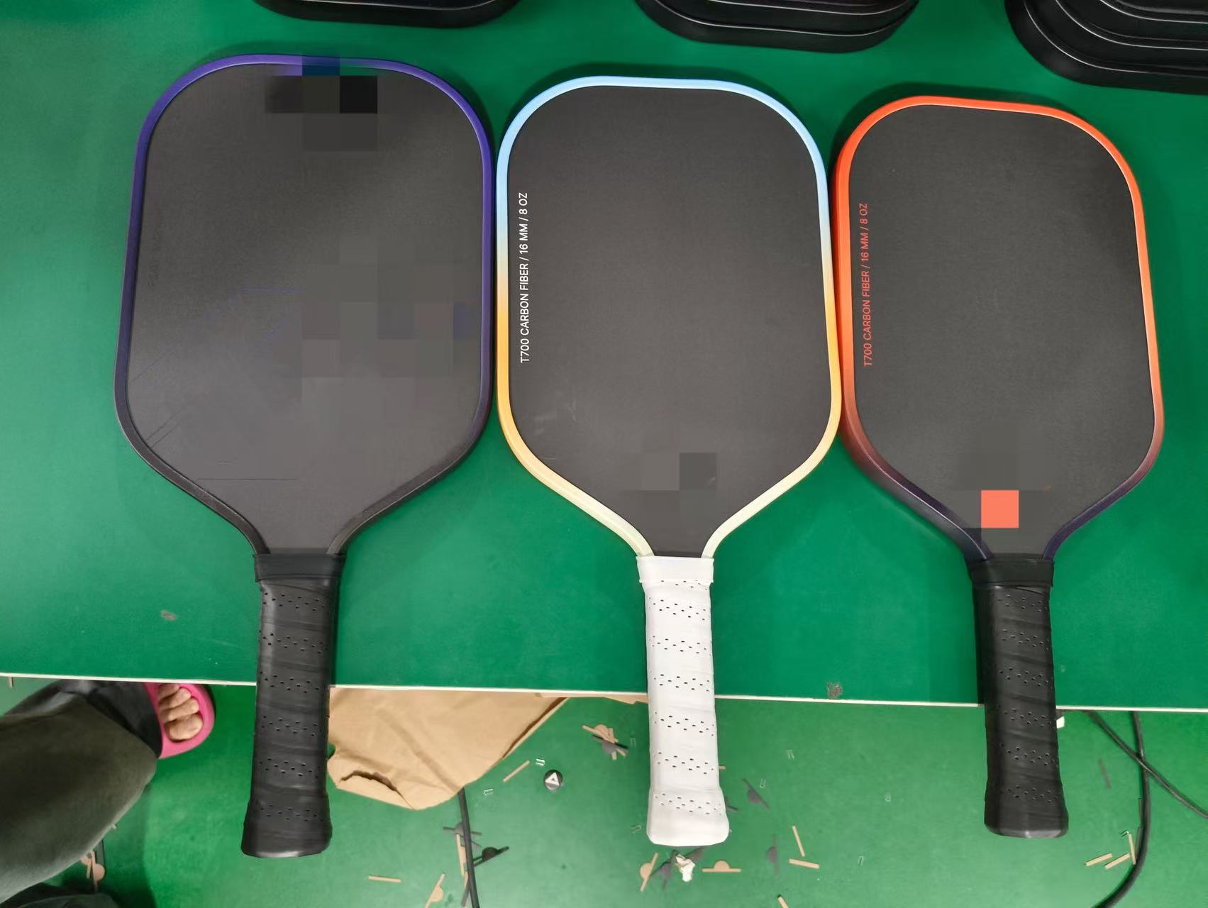 Custom Gen 4 Pickleball Paddles for Brands: T700 Carbon Fiber, TFP Core and Gradient Edge Design